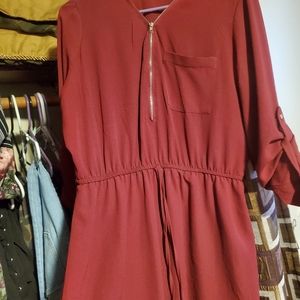 Burgundy Dress